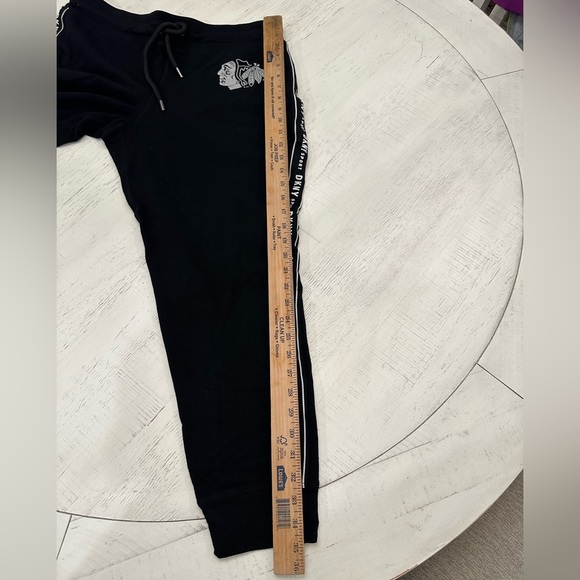 Chicago Blackhawks DKNY Sport Women’s Black Brooke Jogger Pants Size L - Picture 9 of 9
